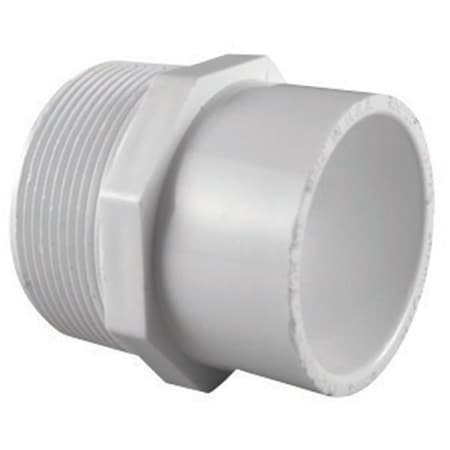 Charlotte Pipe And Foundry PVC021100600 0.75Mpt 0.5 SL Schedule 40 Reducing Adapter, 25PK 44886